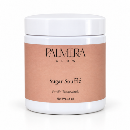 Vanilla Tradewinds Sugar Soufflé, 16 oz jar on a white background