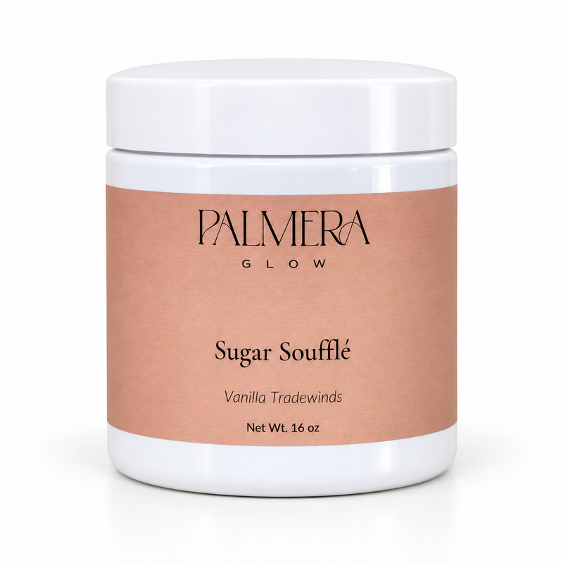 Vanilla Tradewinds Sugar Soufflé, 16 oz jar on a white background